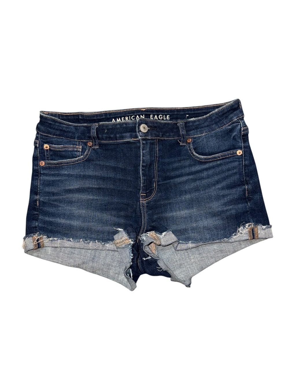 American Eagle Outfitters Denim Roll-Cuff Shorts